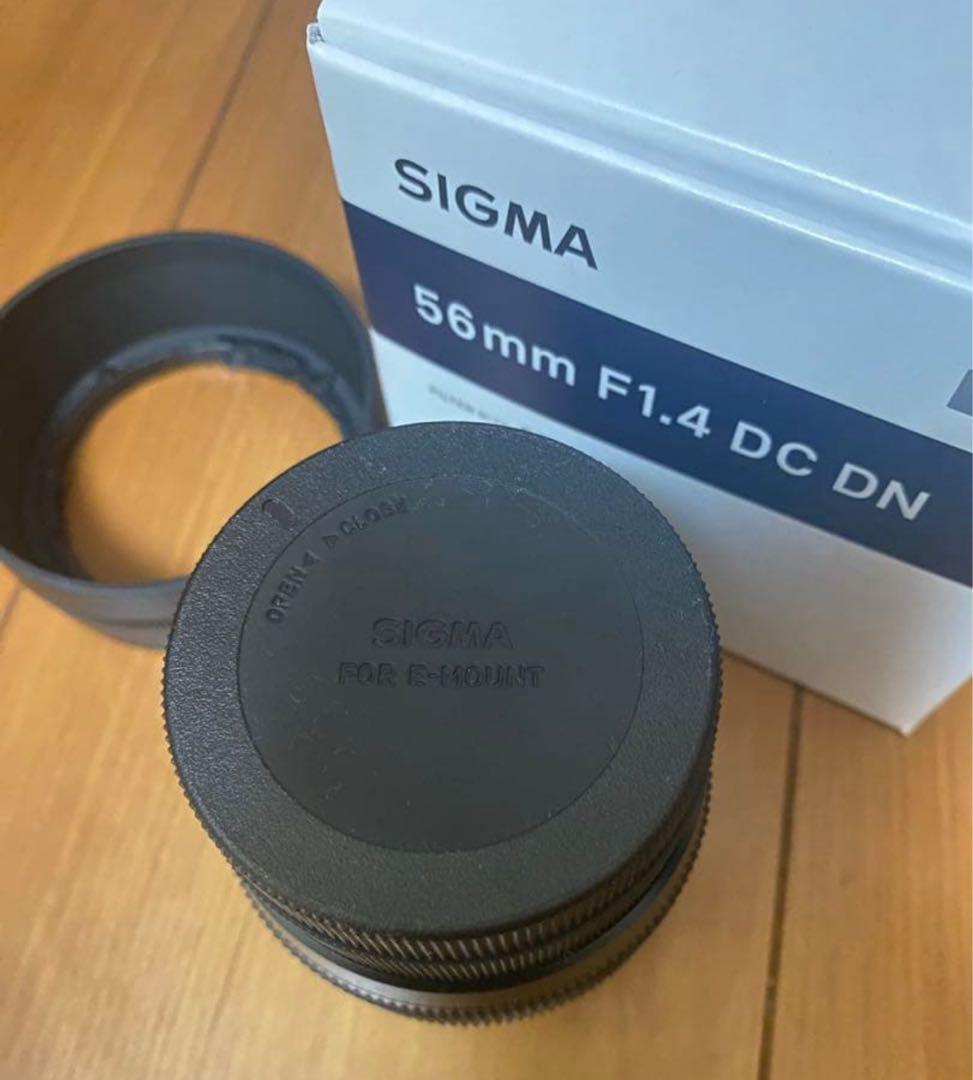 美品 SIGMA 56mm F1.4 DC DN レンズ SONY Eマウント