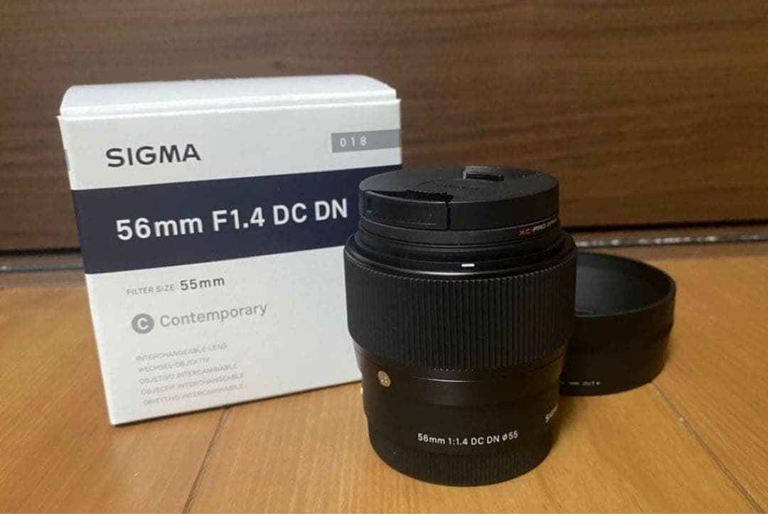 美品 SIGMA 56mm F1.4 DC DN レンズ SONY Eマウント