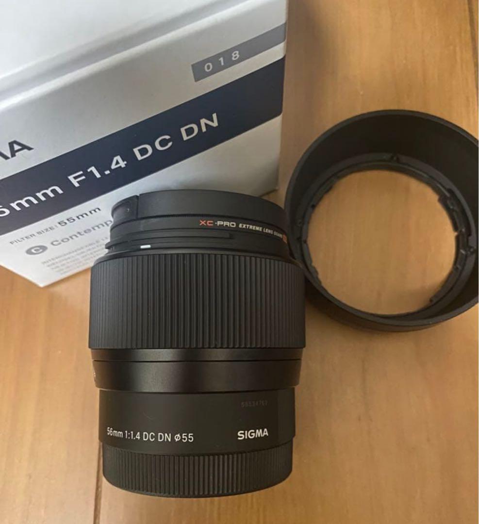 美品 SIGMA 56mm F1.4 DC DN レンズ SONY Eマウント