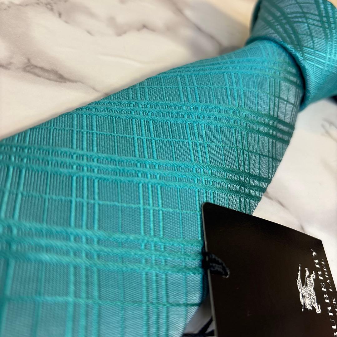 【新品&タグ付】Burberry Black label グリーン　ネクタイ