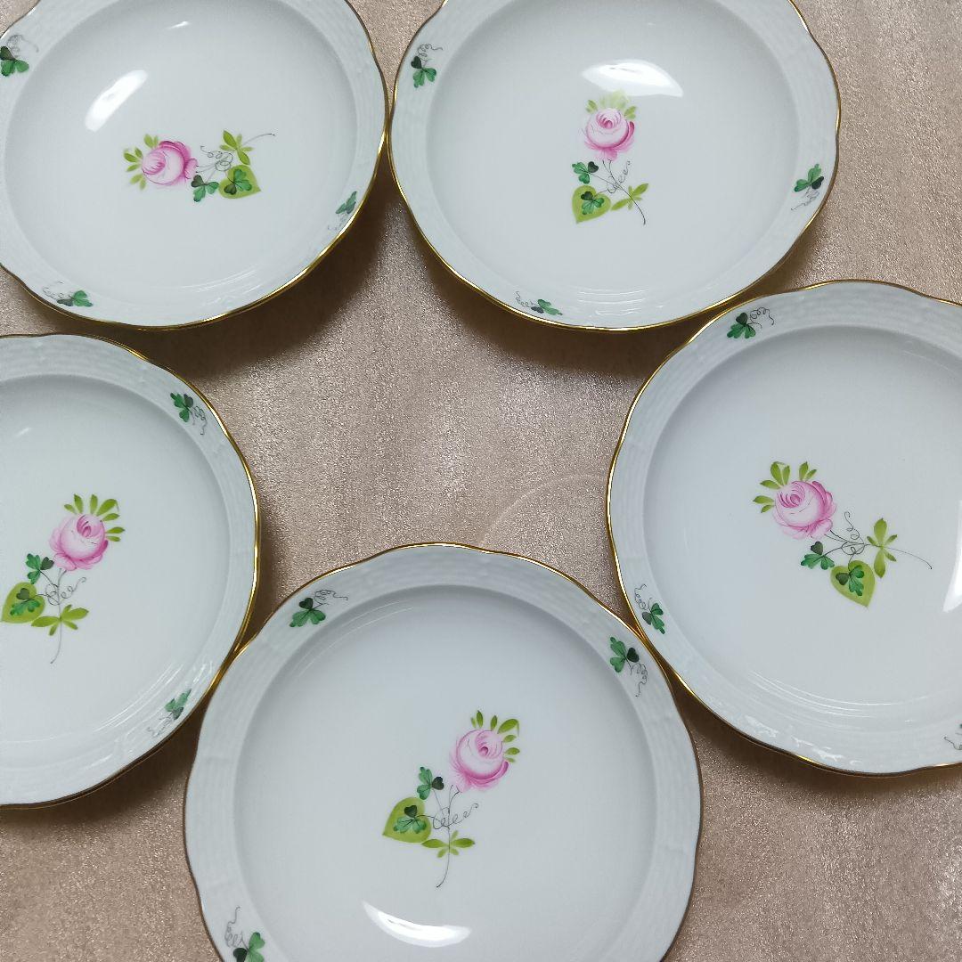 新品✨️Herend/ヘレンドウィーンの薔薇　オリエンタルボウル 5枚セット
