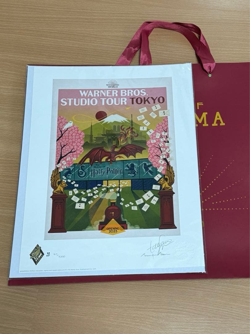 新品未使用ハリーポッター　 東京限定アート　　　 プリント　 ワーナーブラザーズ