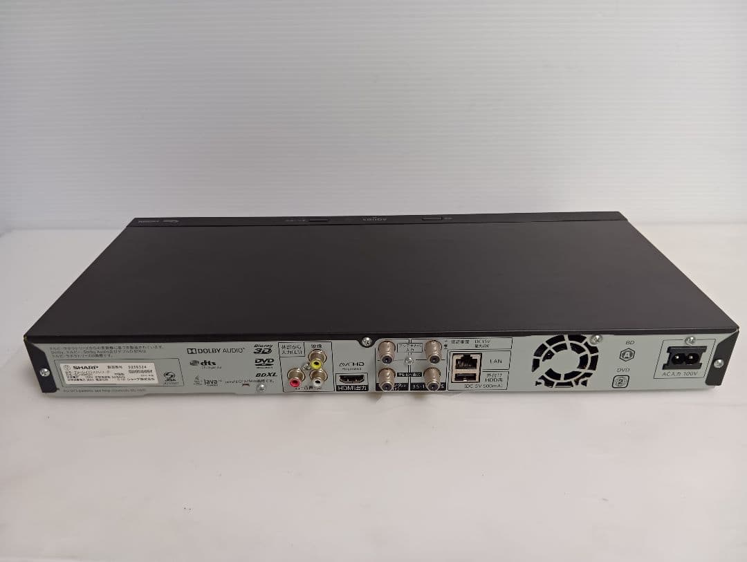 SHARP BD-NW520 ブルーレイレコーダー 2017年製