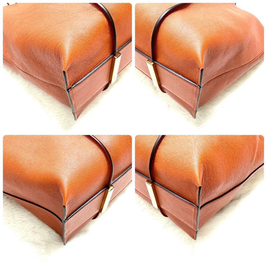 美品 ✨ TOD'S トッズ トートバッグ Tタイムレス 本革 ポーチ付