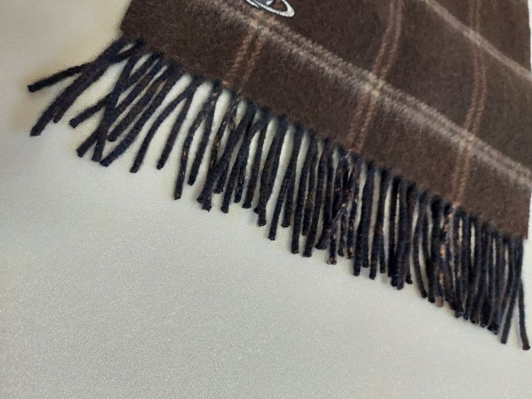 Vivienne Westwoodカシミヤ100% マフラー 格子柄 極美品