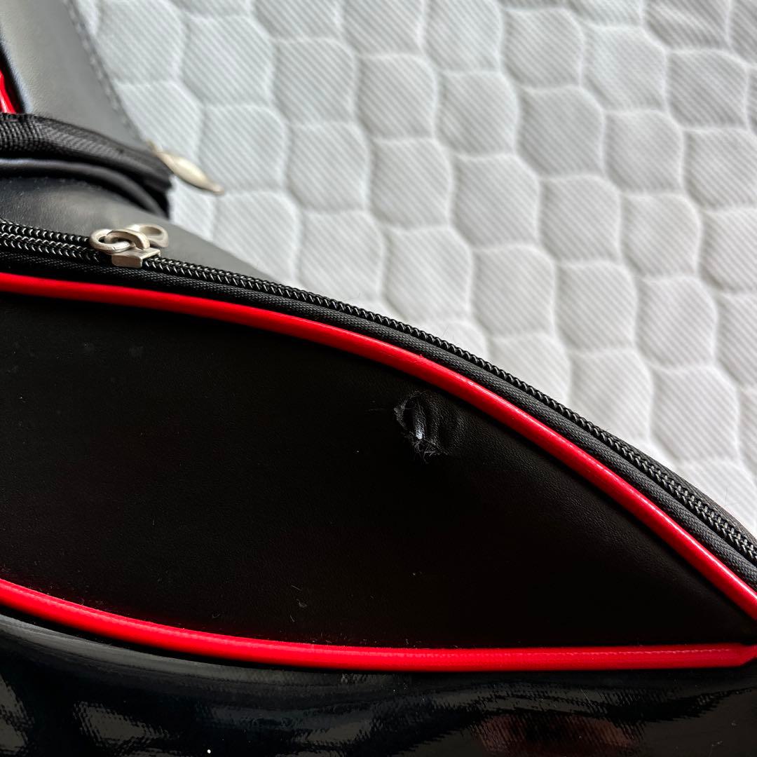 World Eagle ゴルフキャディバッグ 黒赤　ゴルフクラブつき