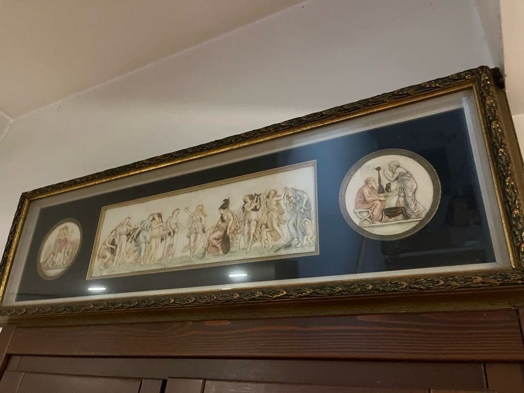 プ*ま様 アンティーク　西洋彫刻　壁掛け額縁装飾