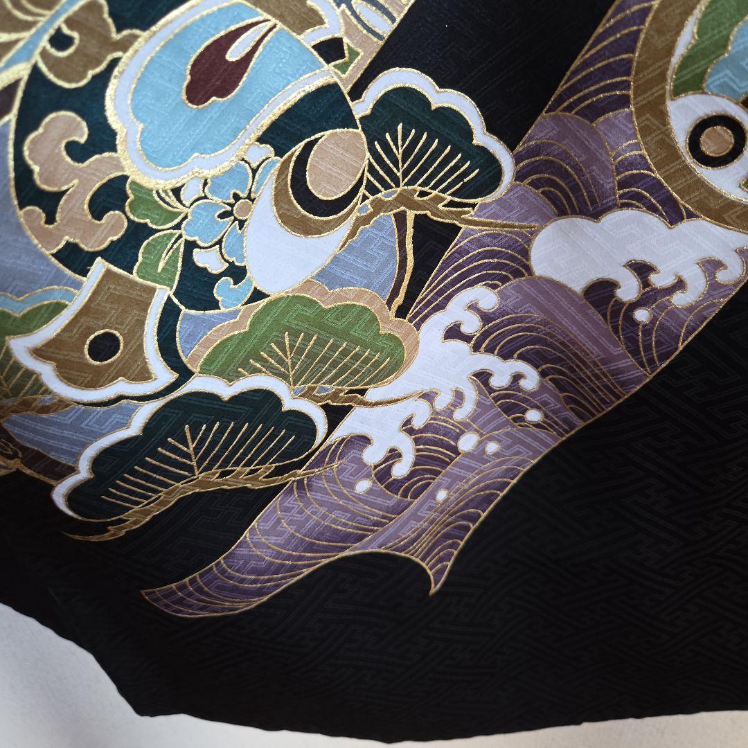 1-11　正絹　男の子お祝い着物　長襦袢付き　産着　逸品