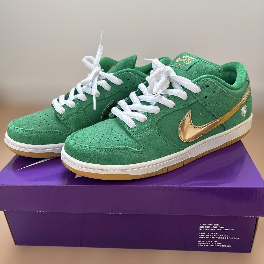 NIKE SB DUNK LOW PRO 28.5cm グリーン