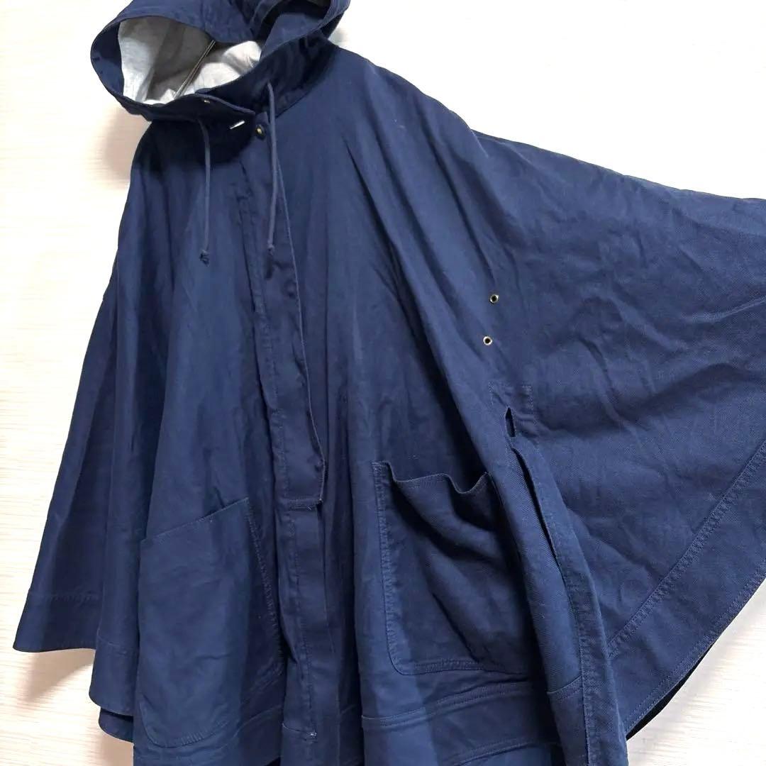 SEEBYCHLOE シーバイクロエ ケープ ポンチョ ネイビー フード付き M