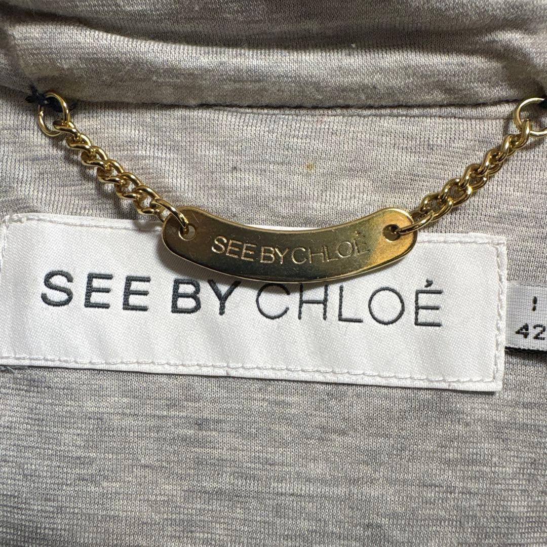 SEEBYCHLOE シーバイクロエ ケープ ポンチョ ネイビー フード付き M