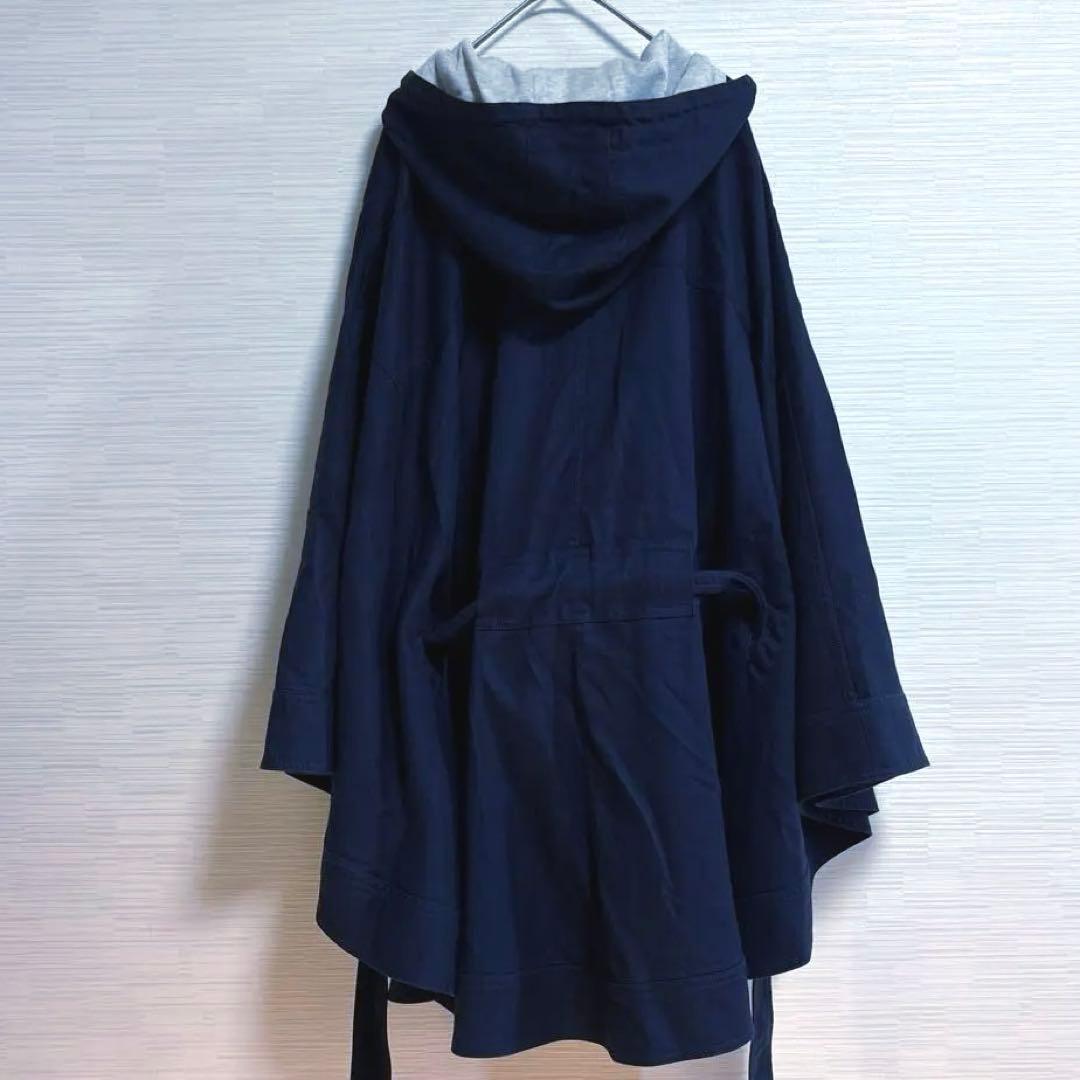 SEEBYCHLOE シーバイクロエ ケープ ポンチョ ネイビー フード付き M