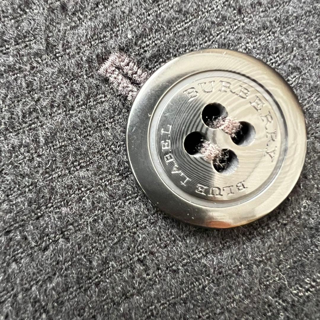 バーバリーブルーレーベル　ベルテッドコート　アンゴラ　フォックス　ロングコート