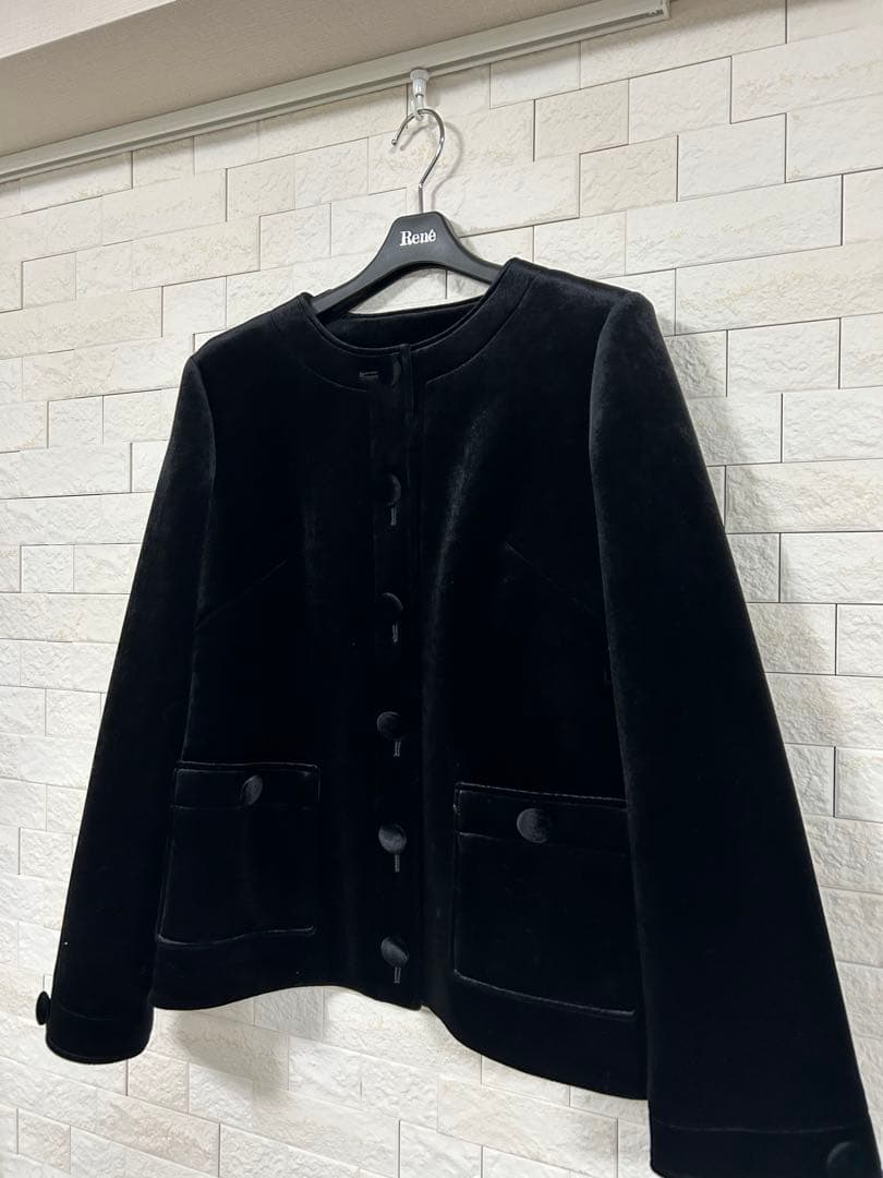 新品未使用　ルネ　ベロアジャケット34
