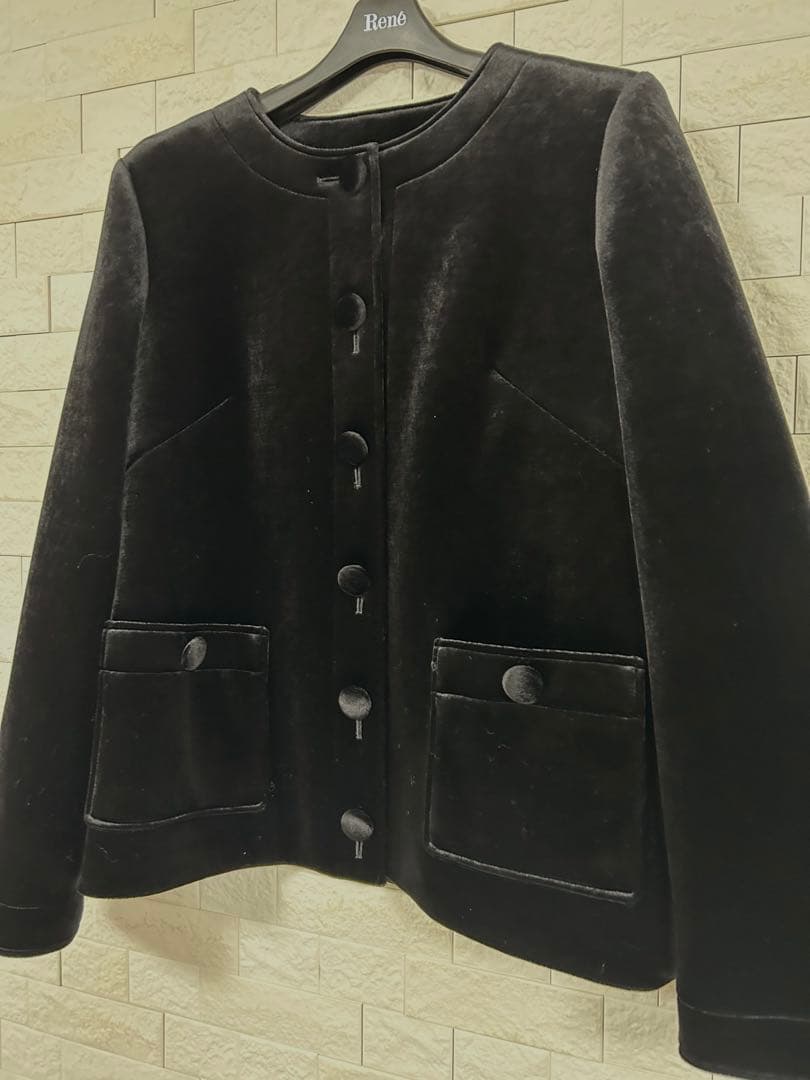 新品未使用　ルネ　ベロアジャケット34