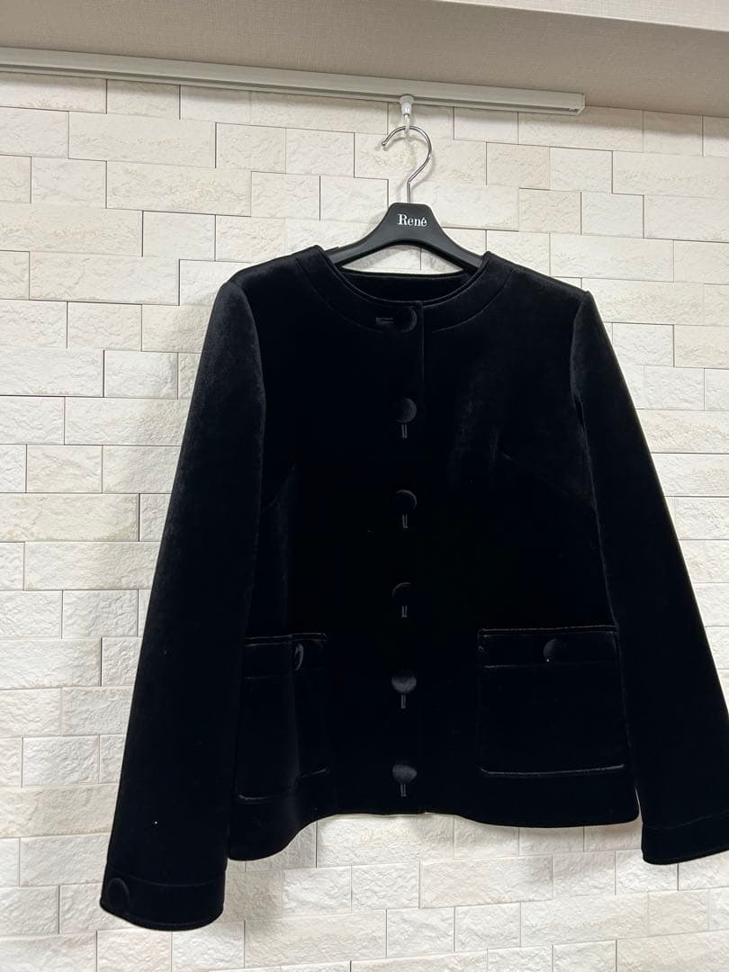 新品未使用　ルネ　ベロアジャケット34