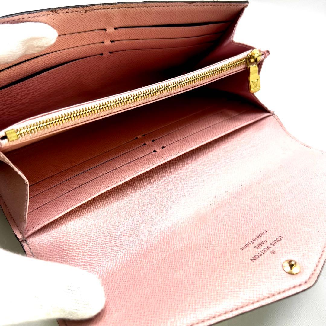 ルイヴィトン モノグラム 新型ポルトフォイユサラ ローズバレリーヌM62235