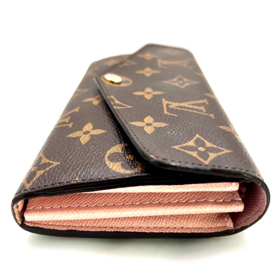 ルイヴィトン モノグラム 新型ポルトフォイユサラ ローズバレリーヌM62235