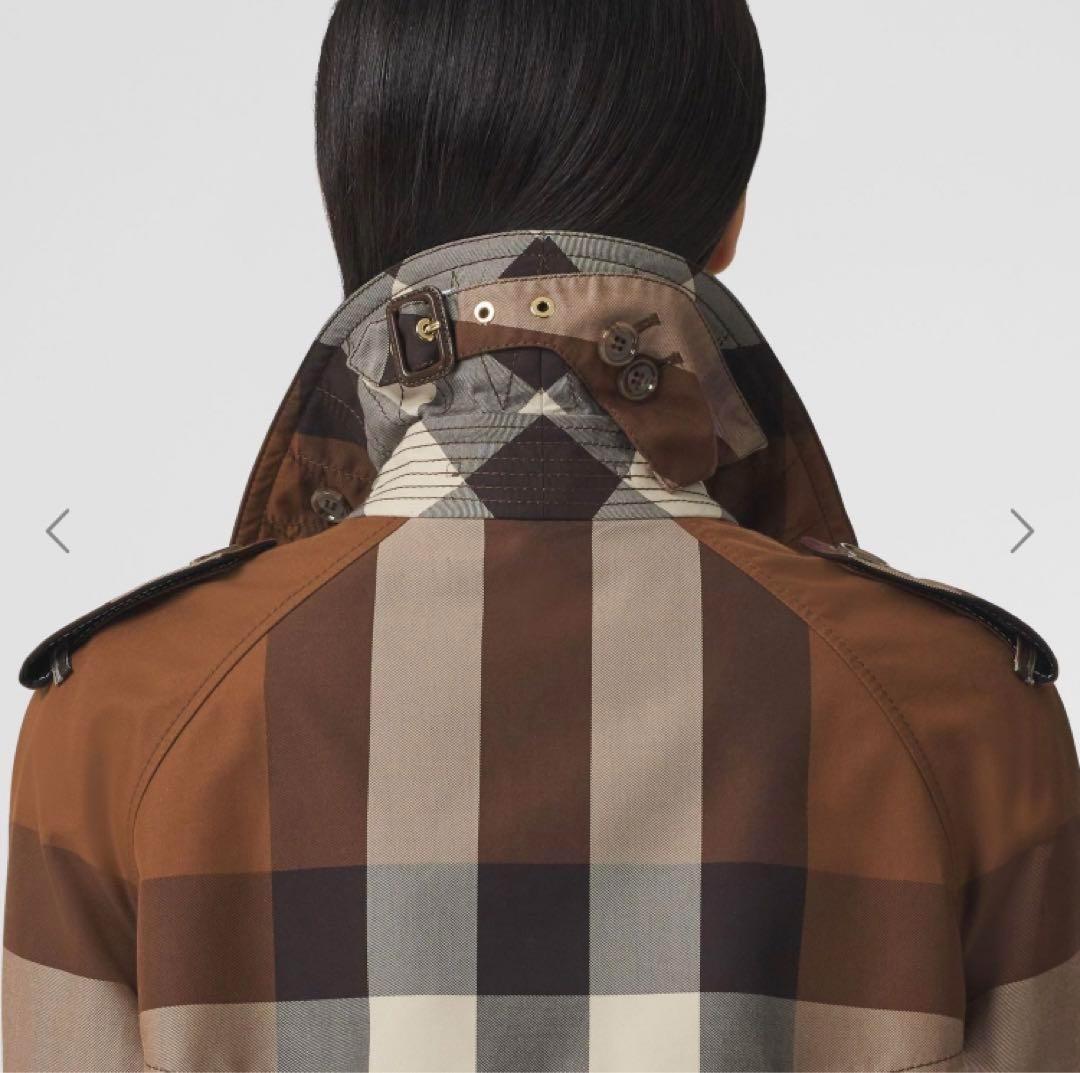 バーバリー　ウォータールー　チェック　トレンチコート　スプリングコート　36