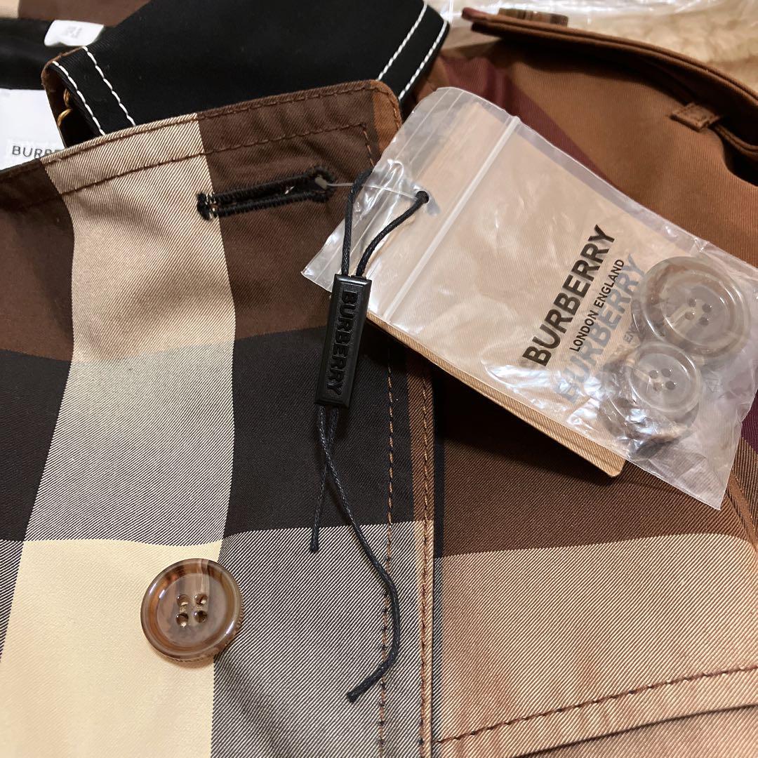 バーバリー　ウォータールー　チェック　トレンチコート　スプリングコート　36