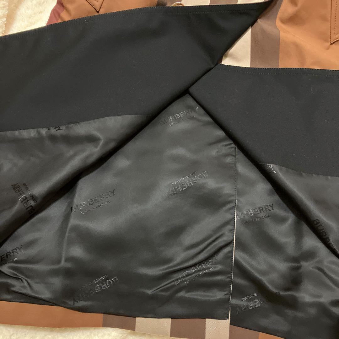 バーバリー　ウォータールー　チェック　トレンチコート　スプリングコート　36