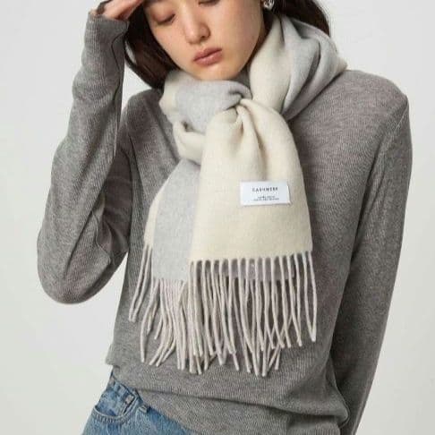 グリーンレーベルリラクシング カシミヤ100% リバーシブルマフラー