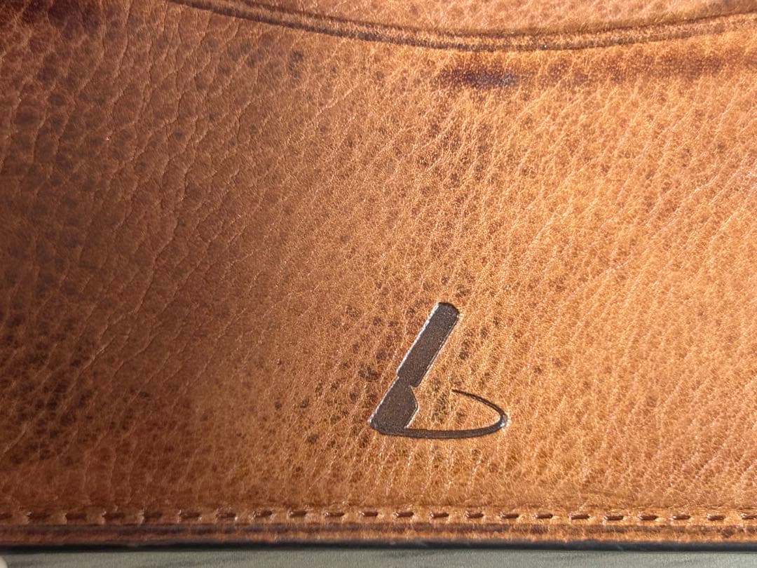 土屋鞄 マネークリップ 本革 ブラウン 札入れ 二つ折り財布