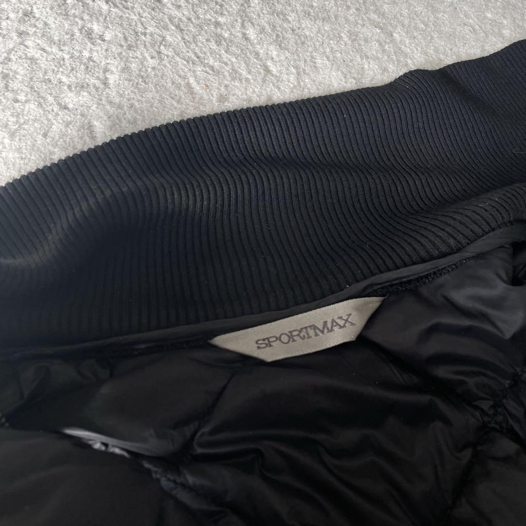 MaxMara SPORTMAX キルティング中綿コート ブラック ベルト42