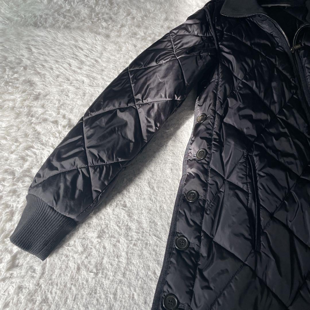 MaxMara SPORTMAX キルティング中綿コート ブラック ベルト42