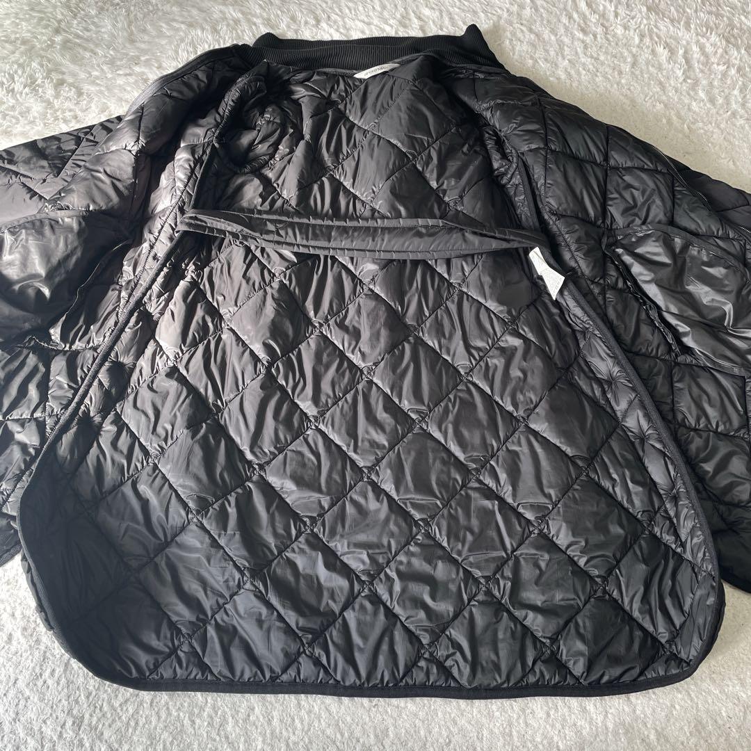 MaxMara SPORTMAX キルティング中綿コート ブラック ベルト42