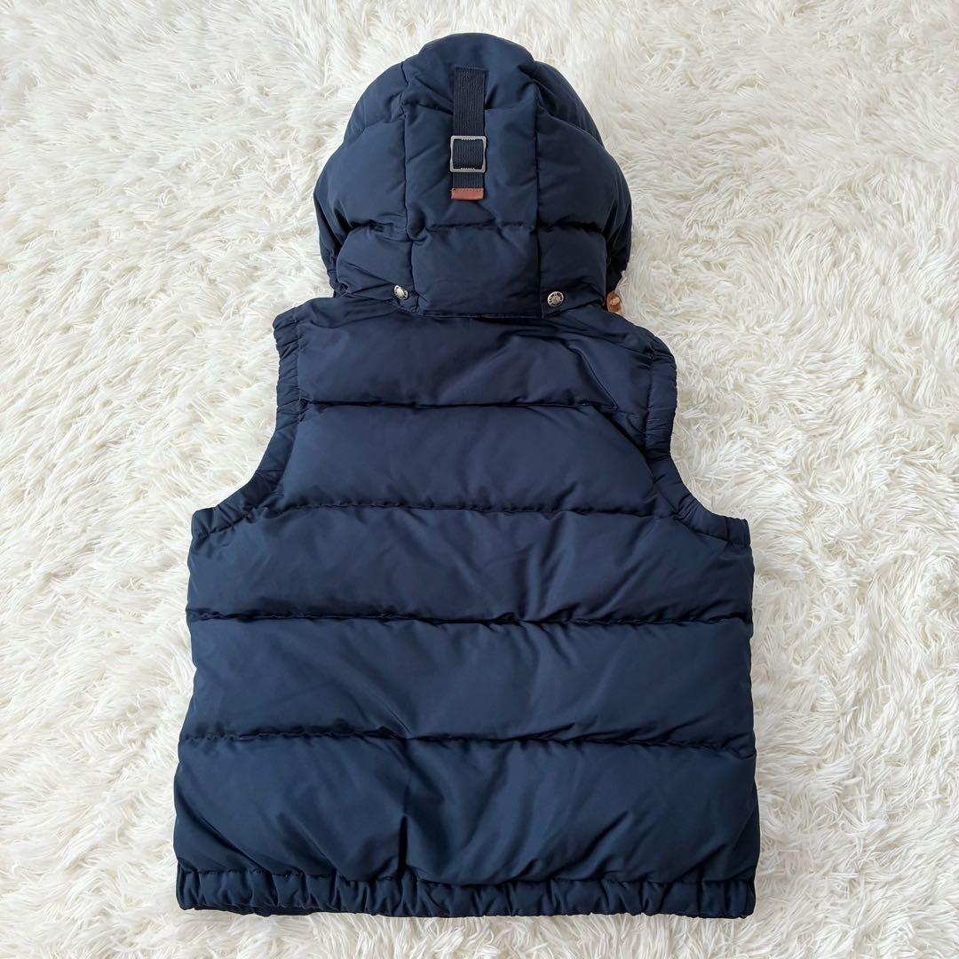ポロラルフローレン ダウンベスト ポニー刺繍　紺　M　現行タグ　2way　フード