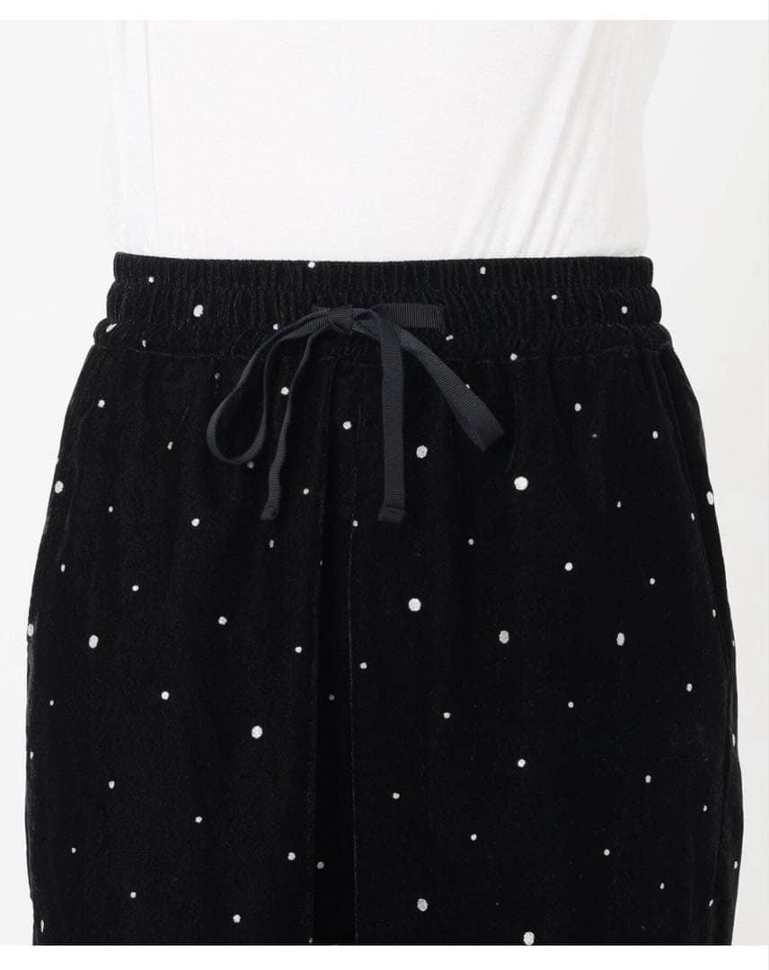 イエナ　クチュールドアダム Glitter PT ベロアイージーパンツ