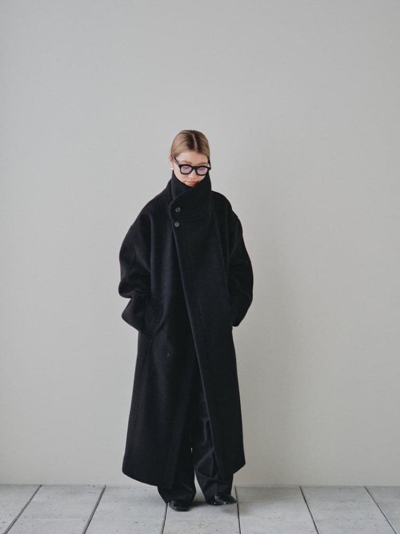 TODAYFUL Standcollar Wool Coat ブラック　38