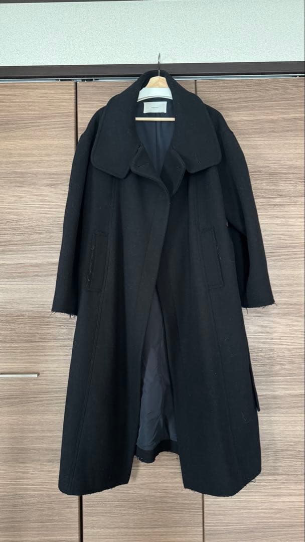 TODAYFUL Standcollar Wool Coat ブラック　38