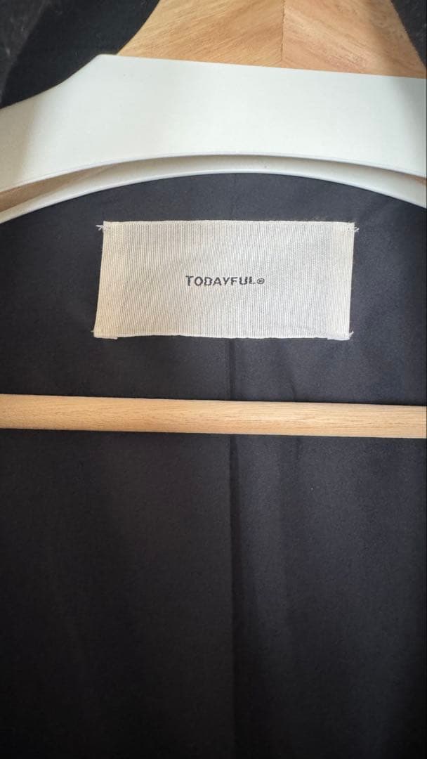 TODAYFUL Standcollar Wool Coat ブラック　38