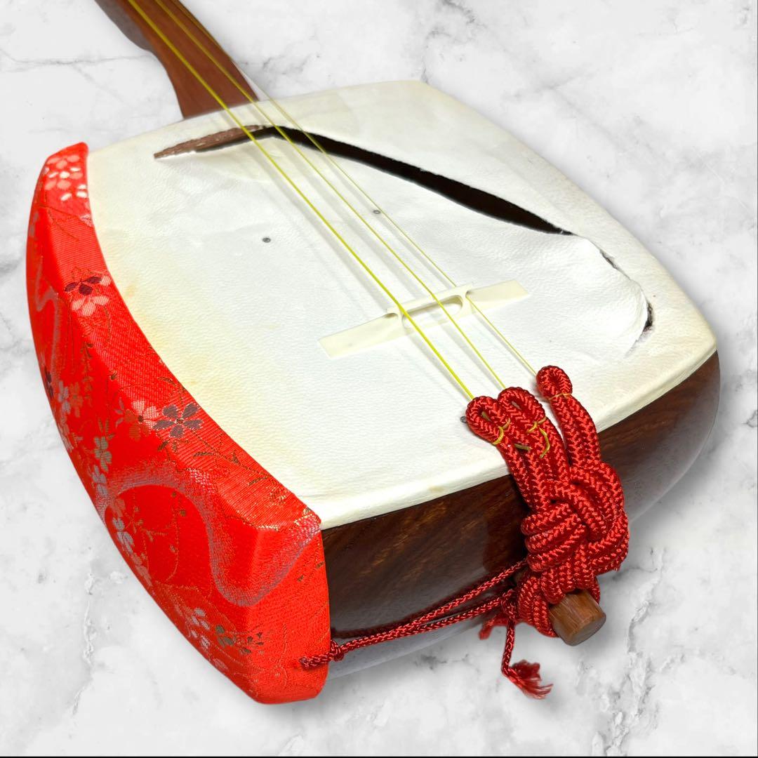 三味線　伝統楽器　撥　ハードケース付き