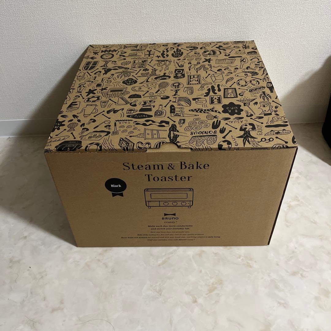 BRUNO スチーム＆ベイクトースター BOE067（黒）