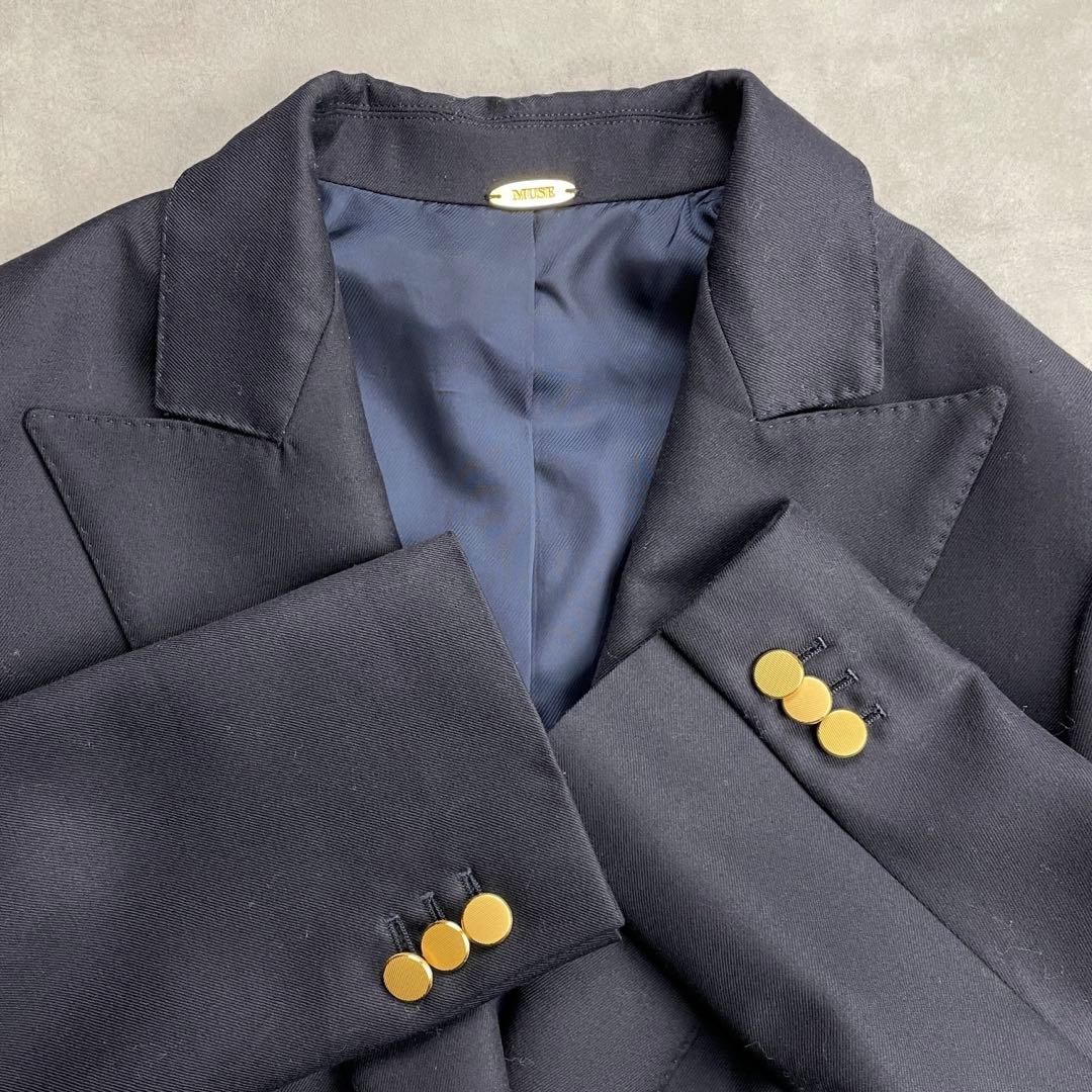 美品　MUSE Deuxieme Classe ジャケット 38 ネイビー