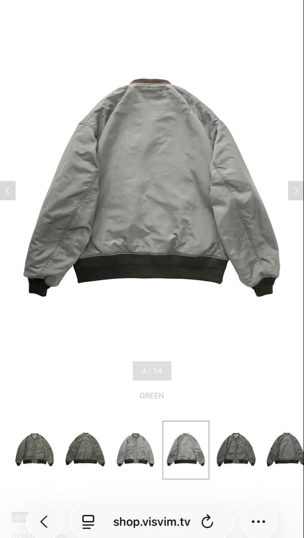 ジャケット・アウター visvim THORSON JKT size:3 GREEN 26ss