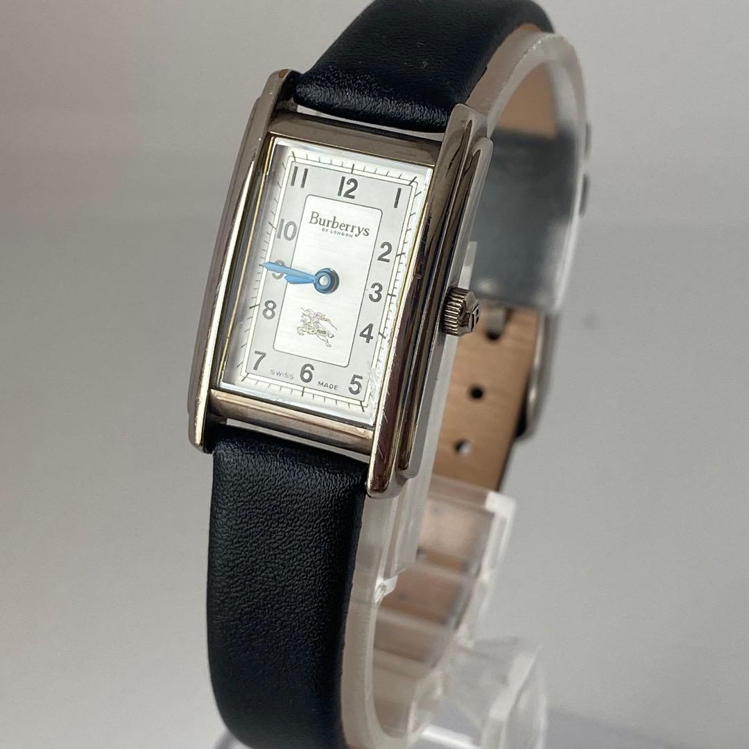 新品ベルト　バーバリー　レディース　腕時計　ポーズロゴ　シルバー