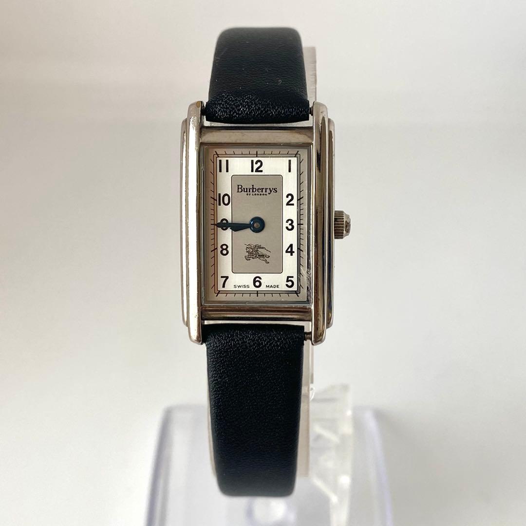 新品ベルト　バーバリー　レディース　腕時計　ポーズロゴ　シルバー