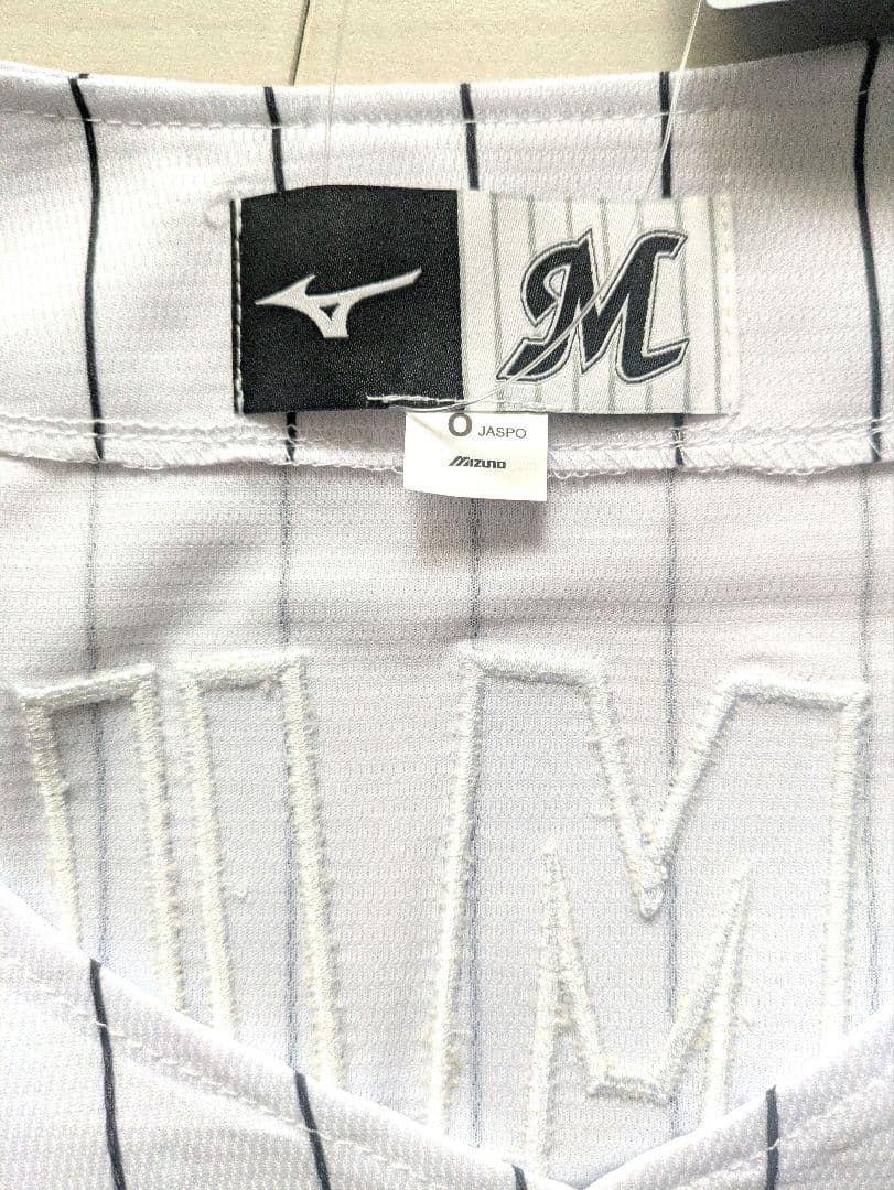 千葉ロッテマリーンズ　レプリカユニホーム　Оサイズ　刺繍仕様　ホーム用