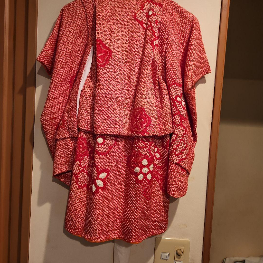 七五三 三歳 正絹 総絞り