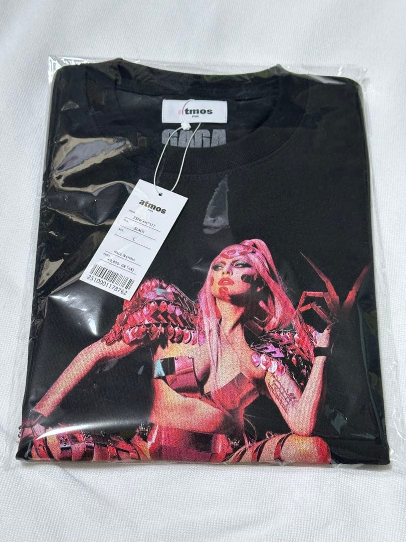 レア✨レディーガガ atmos pink 公式Tシャツ2026　Lサイズ