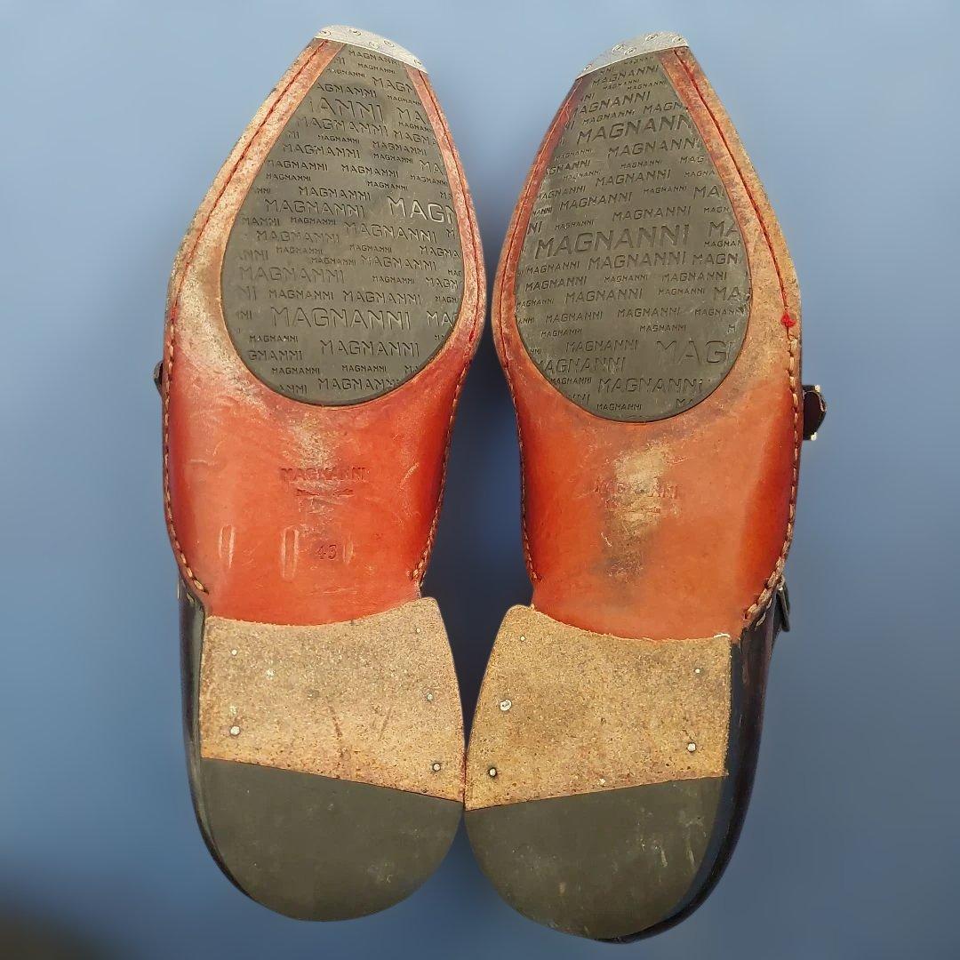 マグナーニ ダブルオパンケ ダブルモンクビジネスシューズ