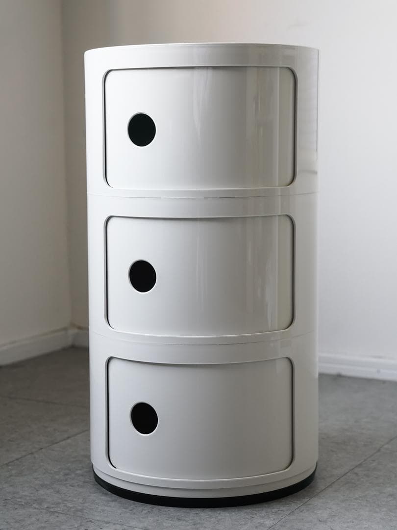 Kartell \"コンポニビリ\" 正規品 3段 ホワイト ミッドセンチュリー
