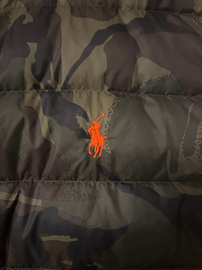 POLO ダウンベスト 迷彩 XL