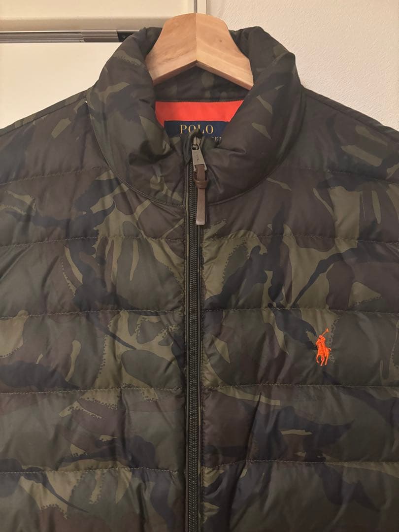 POLO ダウンベスト 迷彩 XL