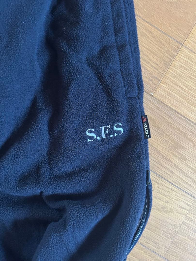 private brand by s.f.s フリースパンツ 黒