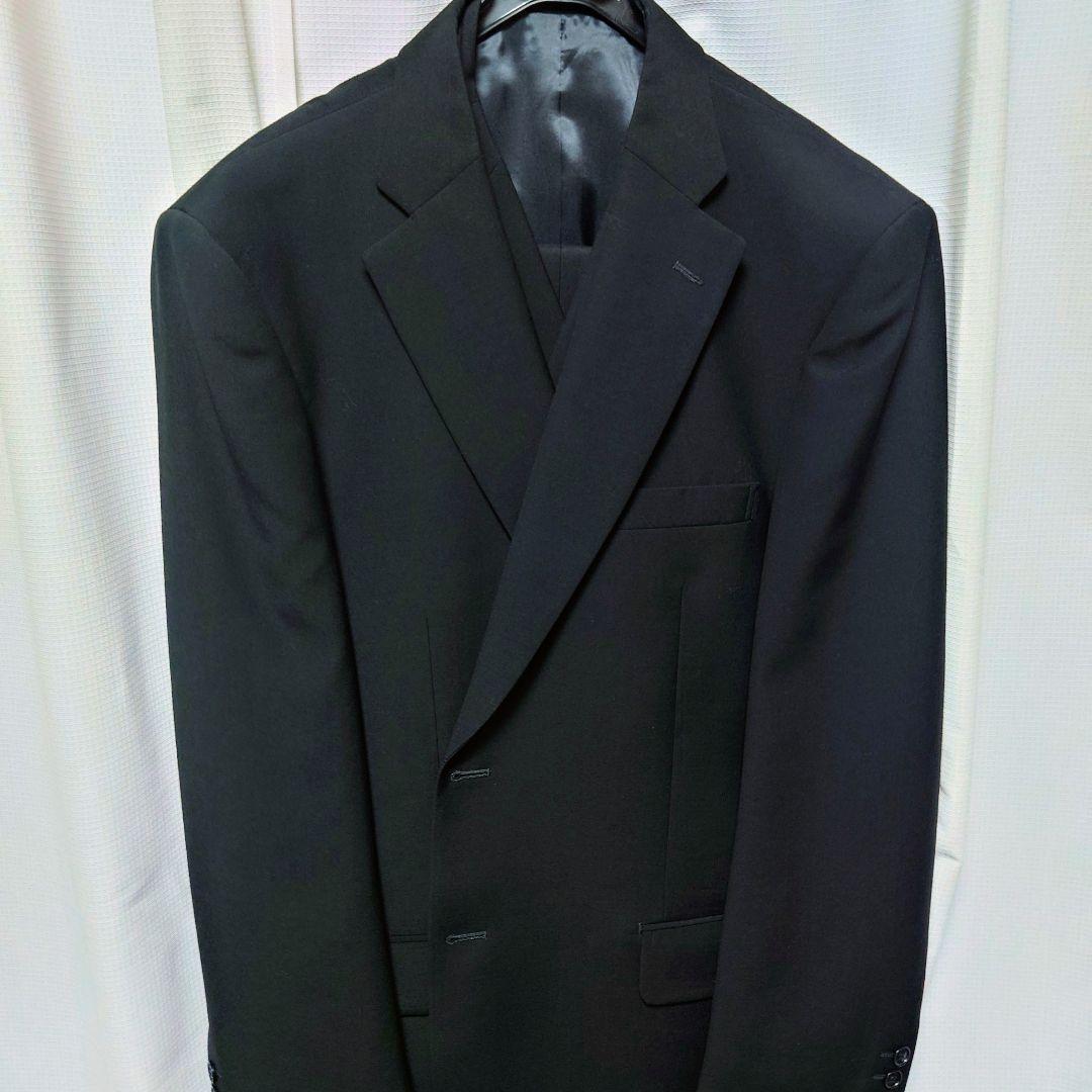【未使用】大きいサイズ フルオーダースーツ ★スリーピース★ ブラック